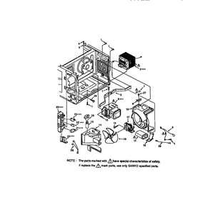 Switches And Microwave Diagram and Parts List for 56568200791  Kenmore Microwave