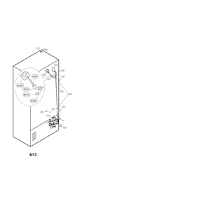Valve And Water Tube Parts Diagram and Parts List for 79572043111  Kenmore Refrigerator