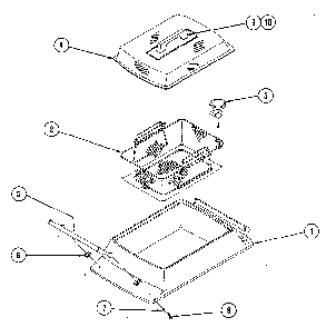 Steamer Diagram and Parts List for 22613 1988 Kenmore Electric Skillet