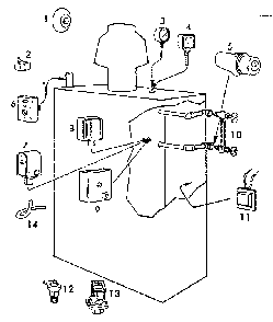 Part Location Diagram of 541.9176 Frigidaire Control