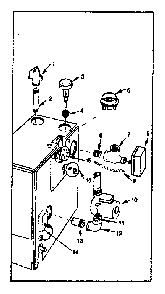 Part Location Diagram of 8E42A-6E7 Kenmore Relay contro
