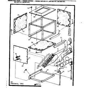 Part Location Diagram of 707574 Whirlpool Top Panel