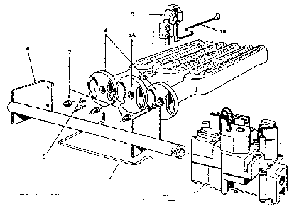 Part Location Diagram of VR8440M-3022 Kenmore Gas valve