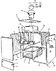 Part Location Diagram of 132-51 Kenmore Collector