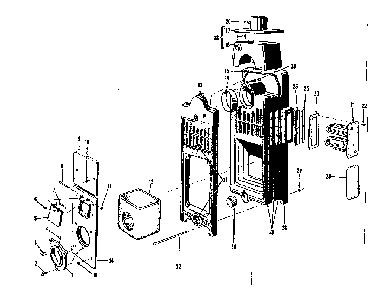 Part Location Diagram of 13-166 Kenmore Section