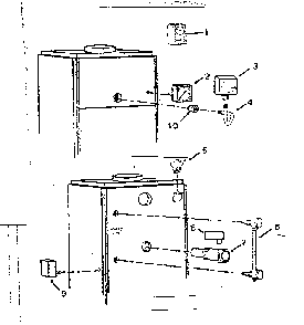 Boiler controls Diagram and Parts List for 229941651  Kenmore Water Heater
