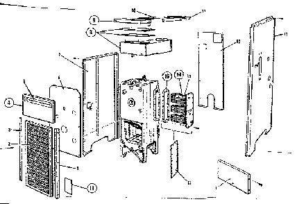 Jacket Diagram and Parts List for 229163  Kenmore Water Heater
