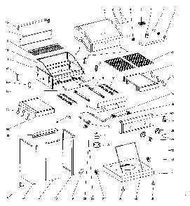 Gas grill Diagram and Parts List for 640-05032623-0  Kenmore Grill