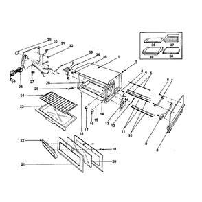 Part Location Diagram of 002732 Frigidaire CONTROL PANEL