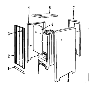 Jacket Parts Diagram and Parts List for 22996217  Kenmore Water Heater