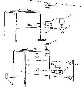 Part Location Diagram of 20-DSQ Kenmore Gauge steam