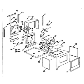 Unit Parts Diagram and Parts List for 769815511  Kenmore Air Conditioner