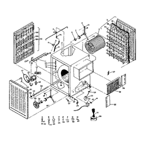 Functional Replacement Parts Diagram and Parts List for 5656169  Kenmore Air Conditioner