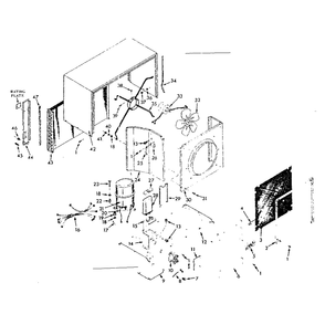 Condensing Unit Diagram and Parts List for 867811221  Kenmore Air Conditioner