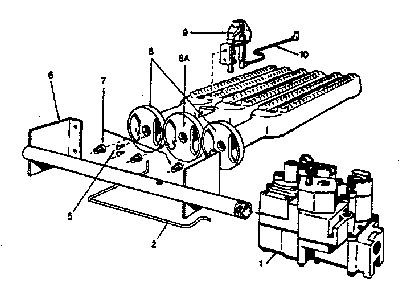 Part Location Diagram of 146-15-529 Kenmore Burner