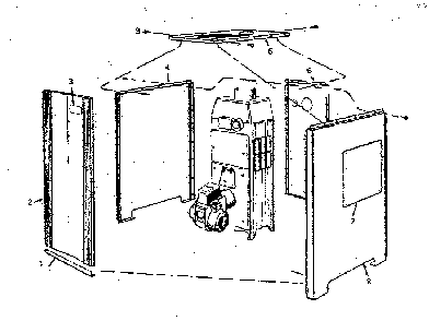 Extended jacket parts Diagram and Parts List for 229941370  Kenmore Water Heater