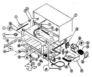 Microwave parts Diagram and Parts List for 84872  Kenmore Microwave