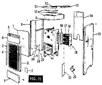 Part Location Diagram of 2410-4 Kenmore Panel