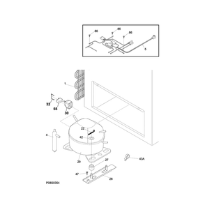 Part Location Diagram of 5304497359 Frigidaire HARNESS
