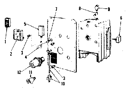 Boiler controls (steam) Diagram and Parts List for 22996234  Kenmore Water Heater