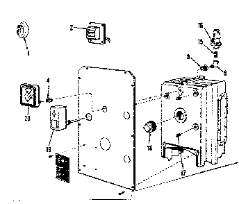 Part Location Diagram of 8840(3/4) Kenmore Valve, safety (hot water)