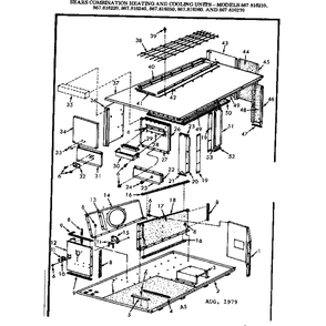 Non-Functional Replacement Parts Diagram and Parts List for 867816210  Kenmore Air Conditioner