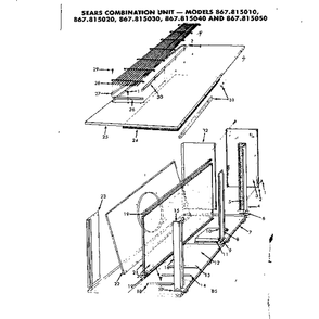 Part Location Diagram of 6051-73 Frigidaire LATCH