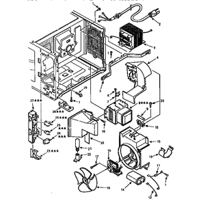 Swiitches And Microwave Diagram and Parts List for 5658954790  Kenmore Microwave
