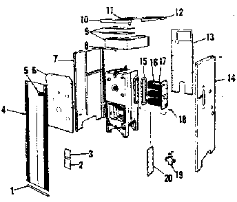 Part Location Diagram of 24134 Kenmore Jacket panel