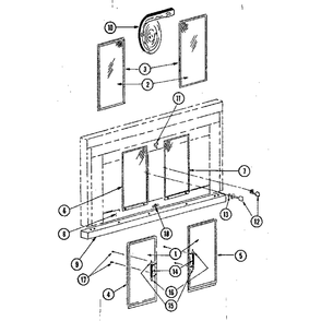 Part Location Diagram of 58817 Frigidaire CONTROL PANEL
