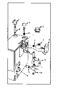 Part Location Diagram of 31-606 Kenmore Drain valve