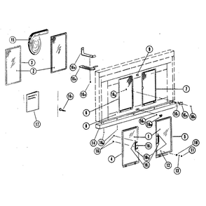 Replacement Parts Diagram and Parts List for 114946701  Kenmore Fireplace & Insert