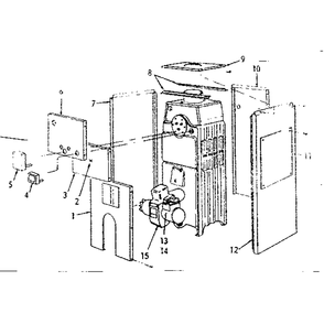Boiler Jackets Diagram and Parts List for 22994126  Kenmore Water Heater