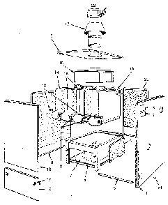 Jacket - sections & base Diagram and Parts List for 229965241  Kenmore Water Heater