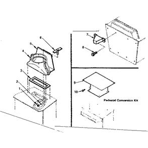 Forester Freestanding Room Heater 143.840200/143.840300 Diagram and Parts List for 143840601  Kenmore Heater