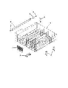 Upper rack and track parts Diagram and Parts List for 66213032K112  Kenmore Dishwasher