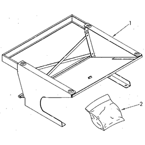 Stack Stand Diagram and Parts List for 49751  Kenmore Laundry Accessories