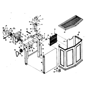 Functional Replacement Parts Diagram and Parts List for 758744900  Kenmore Humidifier