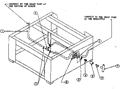Condensate drain trap assy Diagram and Parts List for K9050  Kenmore Water Heater