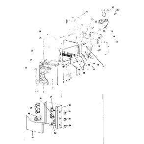 Body Section Control Panel Diagram and Parts List for 1436106801  Kenmore Miscellaneous
