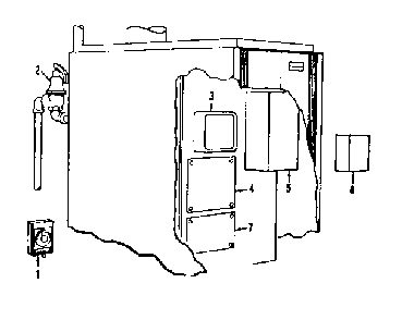 Boiler controls Diagram and Parts List for 22996226  Kenmore Water Heater
