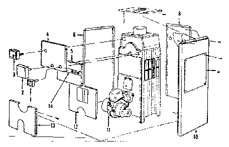 Part Location Diagram of 13-41-5 Kenmore Cover plate