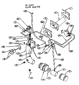 Mixer/air pressure switch assy Diagram and Parts List for K9050  Kenmore Water Heater