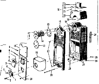 Combustion chamber and flue collector Diagram and Parts List for 22994135  Kenmore Water Heater