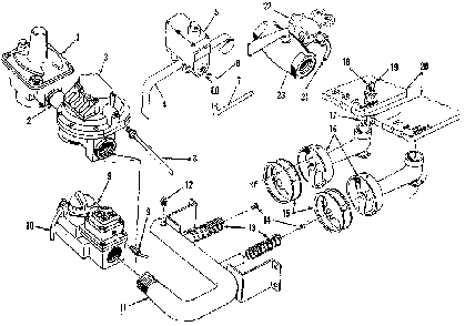 Sears gas fired boiler burners, manifold and valves Diagram and Parts List for 22996234  Kenmore Water Heater