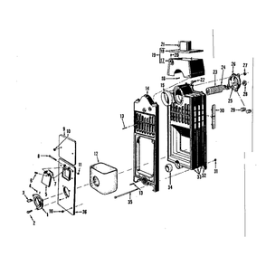 Combustion Chamber And Flue Collector Diagram and Parts List for 22994815  Kenmore Water Heater