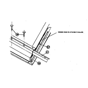 Lower Rail Diagram and Parts List for 51467716  Kenmore Garage Door Opener
