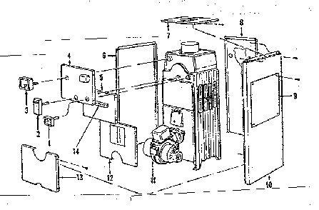 Part Location Diagram of 13-44-5 Kenmore Lft side pnl