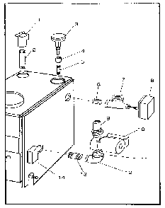Part Location Diagram of 240006936 Kenmore Vent dampr