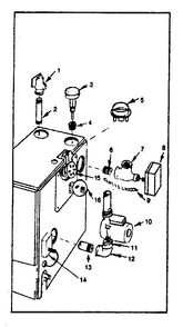 Part Location Diagram of 8840 Kenmore Relief valve